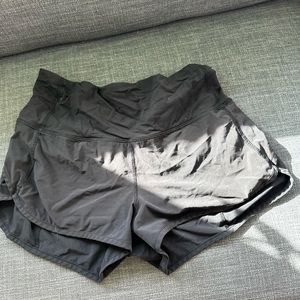 Lululemon high rise black shorts